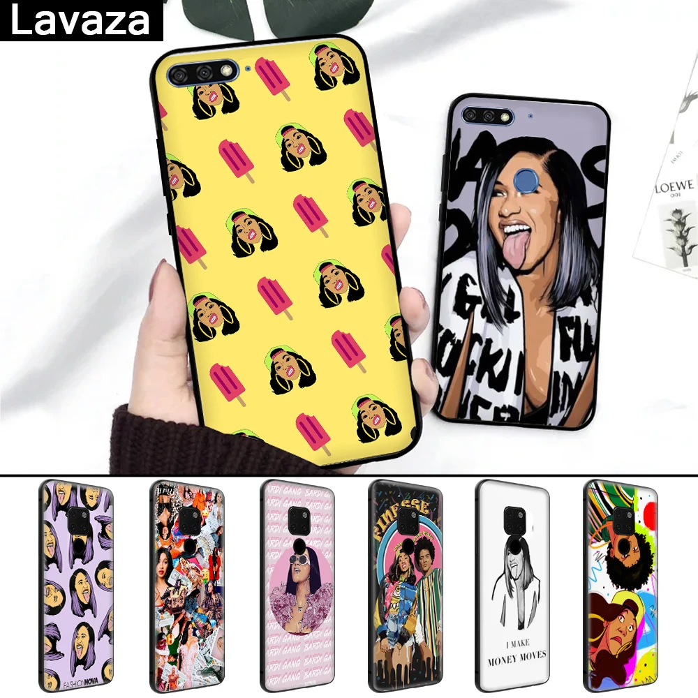 

Lavaza Fashion Nova Cardi B tongue Silicone Case for Huawei Mate 10 Pro 20 Lite Nova 3 3i Y6 Y5 Y9 Y7 2017 Prime 2018