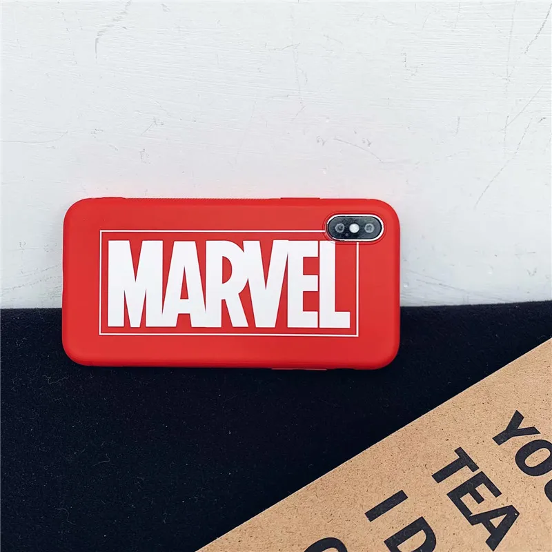 3D рельефный чехол с принтом Marvel для iphone X XS Max XR 8 7 6 6s plus Американский комикс буквы Матовый Мягкий ТПУ силиконовый чехол для телефона - Цвет: 2