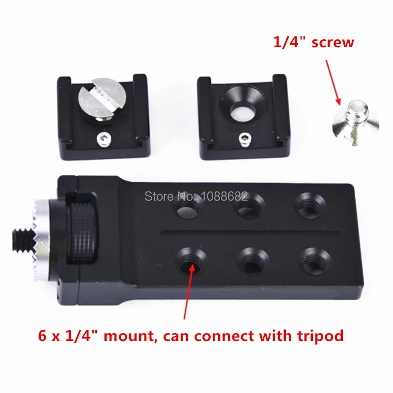 For DJI OSMO Slider Tripod Mounting Converter Adapter with 14 Screw to Hotshoe Mount Photography Accessories (1)