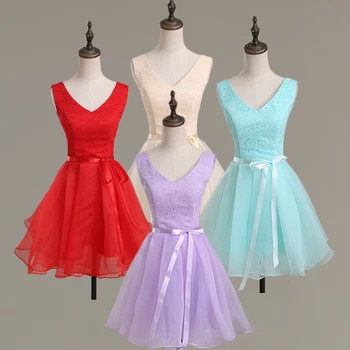 

2020 new fashion champagne junior bridesmaids xs size short soiree bridesmaid dresses for weddings in lilac free shipping