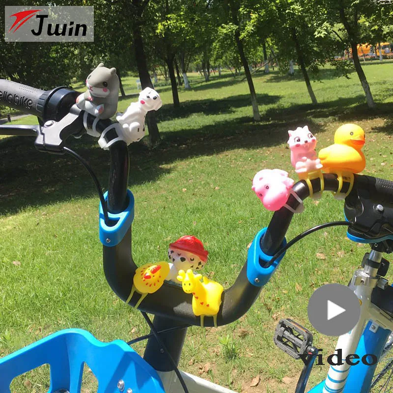 

Animal Bicycle Ring Bell Kids Bike Bell Small Hamster Duck Bells Head Light Bell Mountain Bike Handlebar Cartoon Ring Bell
