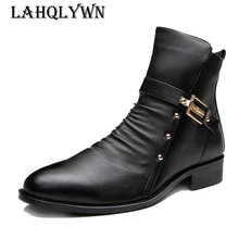 Мужские ботинки «Челси»; мужские Ботильоны; Роскошные брендовые кожаные мужские ботинки с тесьмой; модельные туфли; вечерние повседневные свадебные туфли на плоской подошве; M201