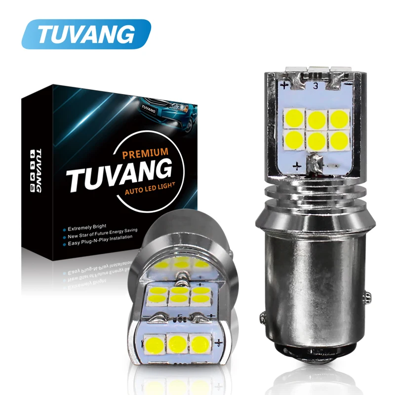 2 шт. автомобисветильник светодиодные лампы P21/5 Вт S25 1157 BAY15D 15 Smd 3030|Сигнальная