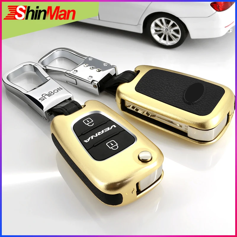 

ShinMan Folding key Car KEY Cover key protect shell For CAR key case ey CoveFor KIA K2/K5 Sportage SUV Forte Carens Sorento