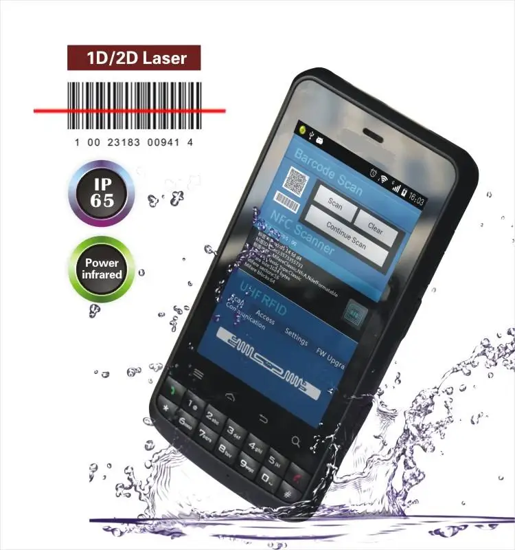 LS388T وعرة الصناعية الروبوت ماسح الباركود مع العرض ، wifi ، 3 جرام ، كاميرا