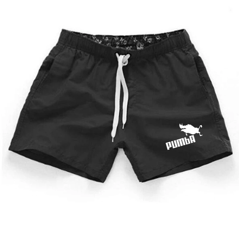 

Men's beach shorts Pumba printing 2018 summer thin section breathable comfort casual men's shorts large size S-3XL