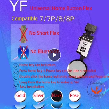 

Newest Design Universal Home Button for iPhone 7 8 7 Plus 8 Plus Flex Cable Restore Ordinary Home Button Return Functions