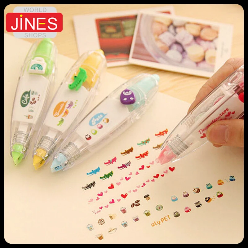 5 pcs/Lot Hot Creative Cartoon Push Correction Tape Cute Lace Modified