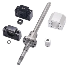 SFU1605 set:SFU1605 rolled ball screw C7 with end machined + 1605 ball nut + nut housing+BK/BF12 end support + coupler RM1605