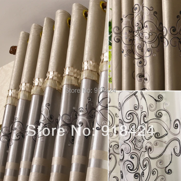 

Size1.5*2.7m Hook Finish Products Blackout Curtains European Style Curtain fashion Living Room Cloth Art Adornment,Free shipping