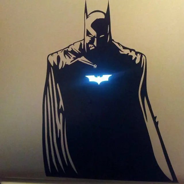 Светящаяся Виниловая наклейка для ноутбука с Бэтменом для Apple MacBook Pro 13 Air deckle retina 11 12 15 17 дюймов Mac hp Mi Dell Surface Book Skin
