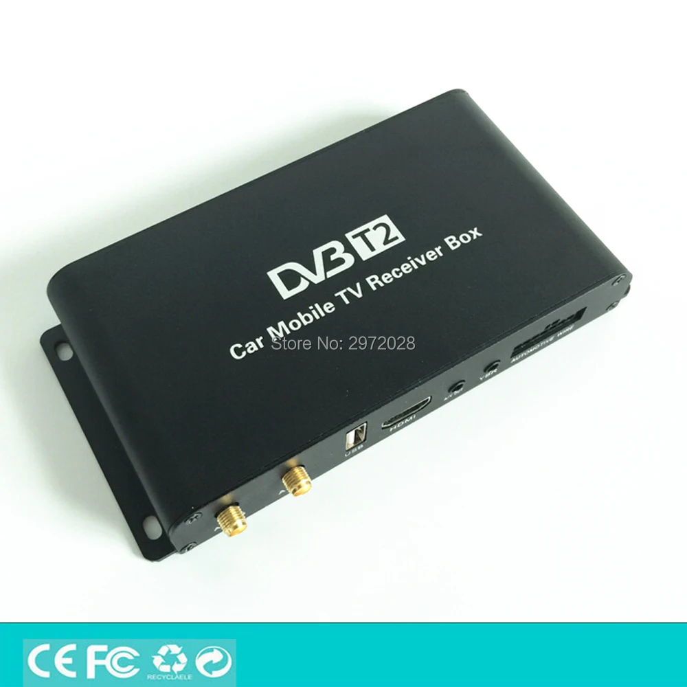 HD Автомобильный цифровой ТВ ресивер USB HDMI MPEG4 MPEG2 четыре тюнера H.264