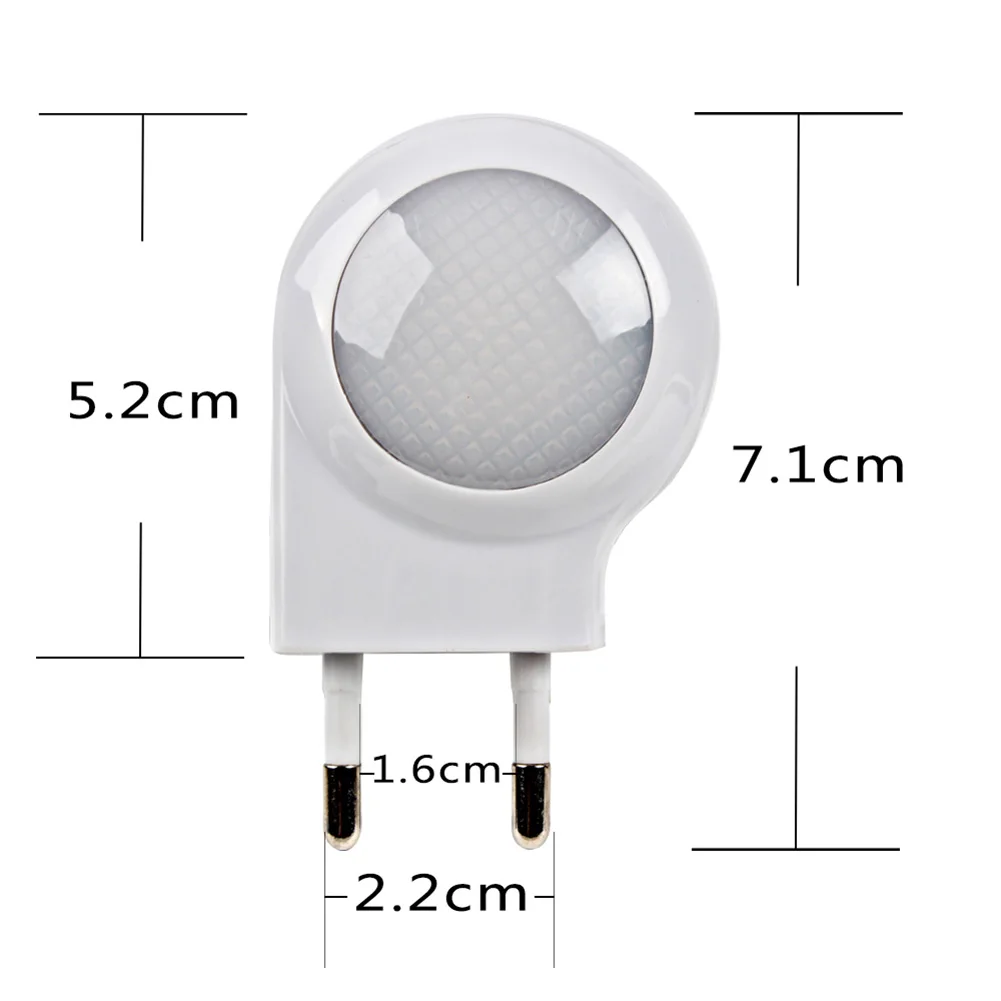 LED Snail Night Light Auto Mini Sensor Motion Control Wall Lamp Plug In Bedroom 