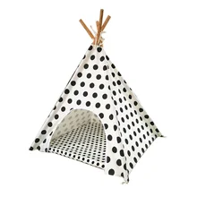Dopt дизайн ПЭТ палатка teepee индийская палатка собака игровая площадка с ковриком вместе