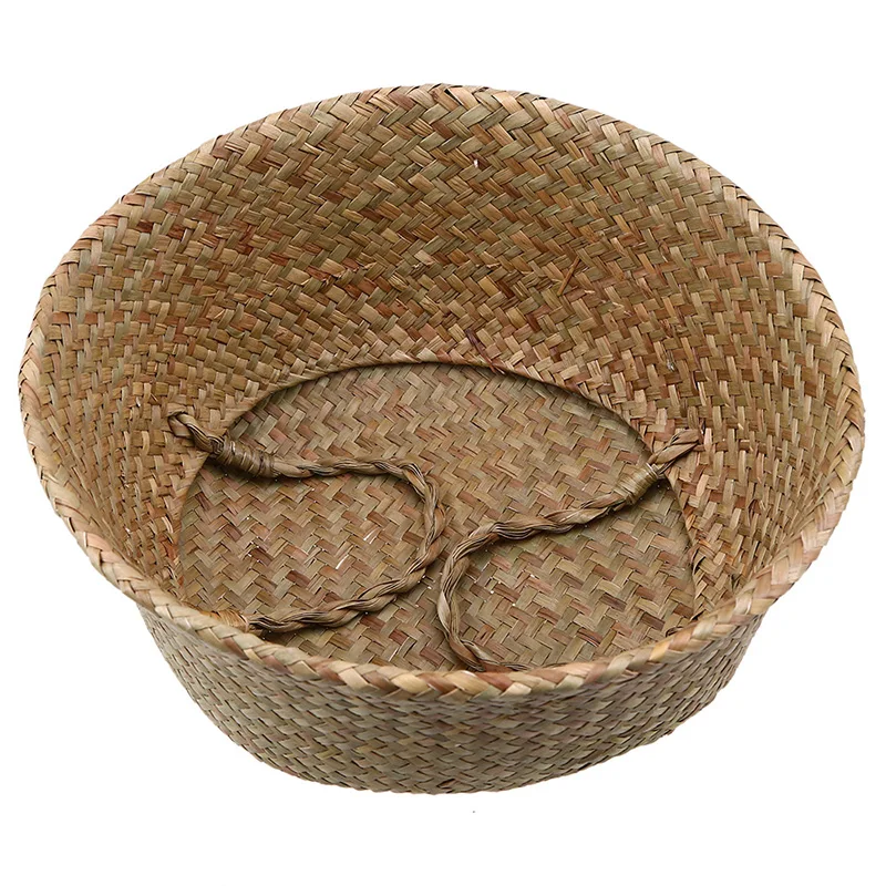 WHISM ручной тканый 17 цветов плетеная корзина-горшок для цветов складной натуральные водоросли завод цветочный горшок горшки декоративные