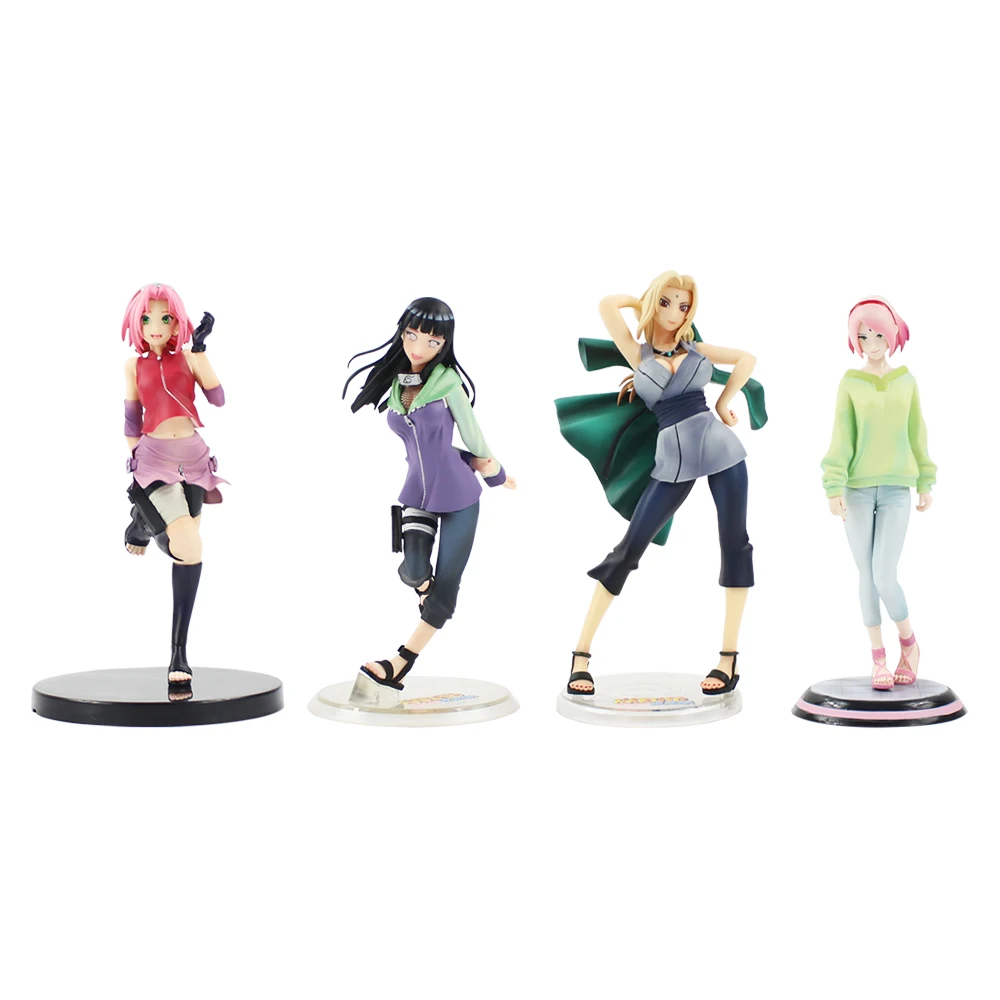 Игрушечная фигурка Naruto Shippuden Gals Tsunade Hinata Hyuga Haruno Sakura Uchiha аниме красивые модели