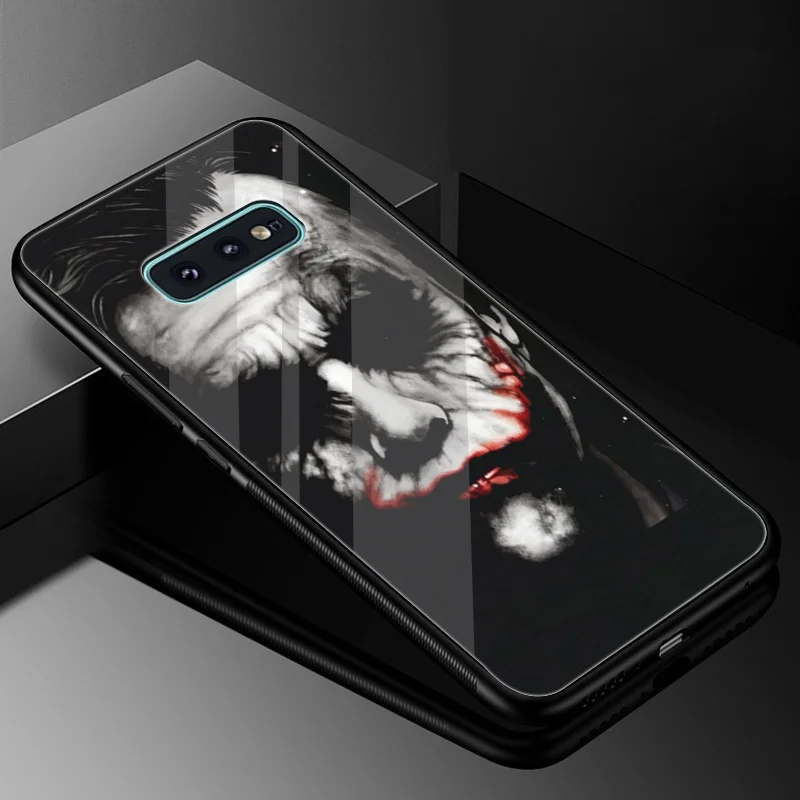 Бэтмен y джокер закаленное Стекло Чехол Зеркало для samsung Galaxy A10 A20 A30 A40 A50 A60 A70 S7 край S8 S9 Plus Note 8 9 S10 крышка - Цвет: G2