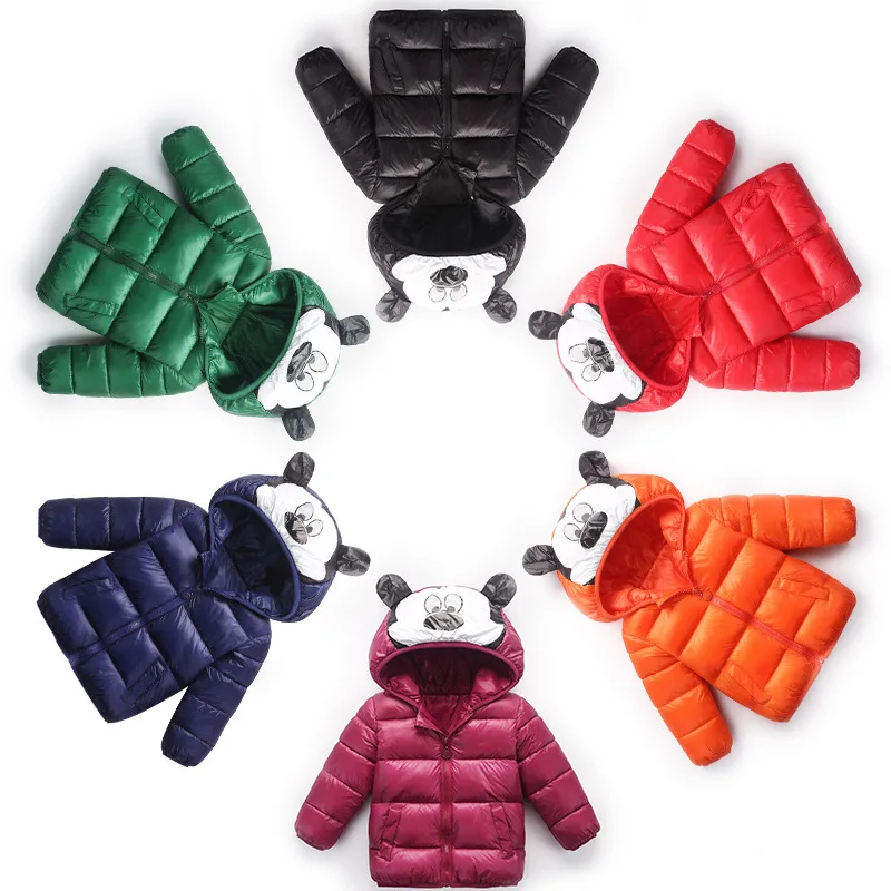 PINKWIN Winter Boys Girls Down Jackets For Children Hooded Cute Mickey Clothes Kids Coats Baby Clothes Outerwear Clothing 2-8Y (9)