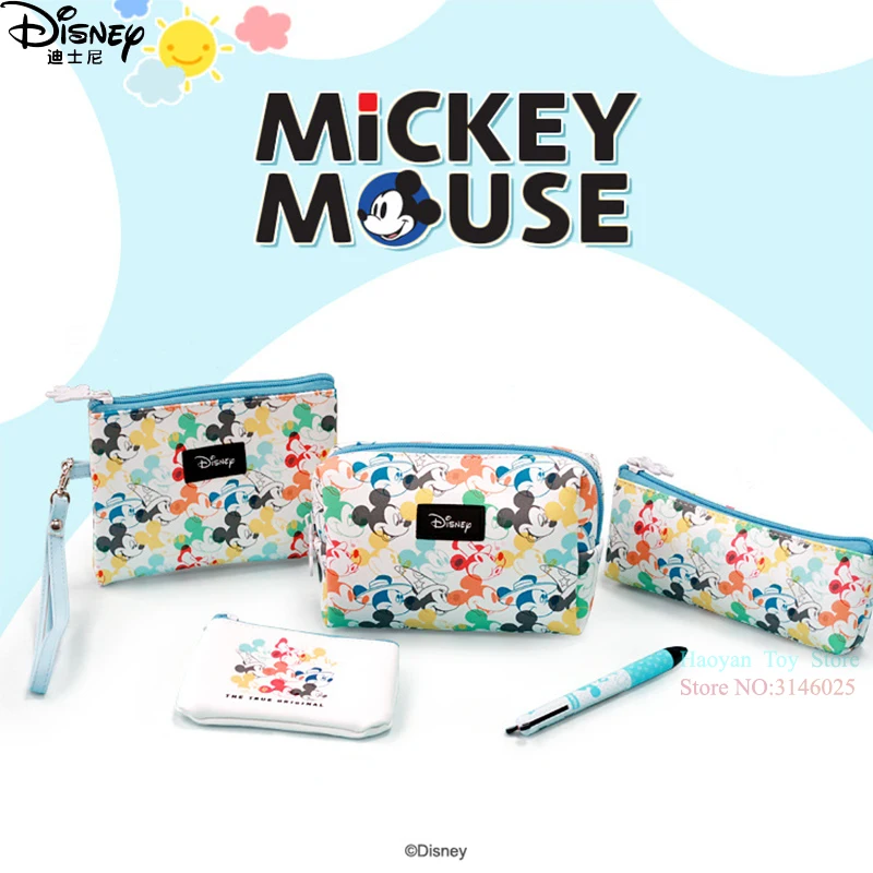 Подлинная disney белый МИККИ Мода PU Сумка для мам Multi-function женские сумки кошелек сумки для девочек Подарки Бесплатная доставка