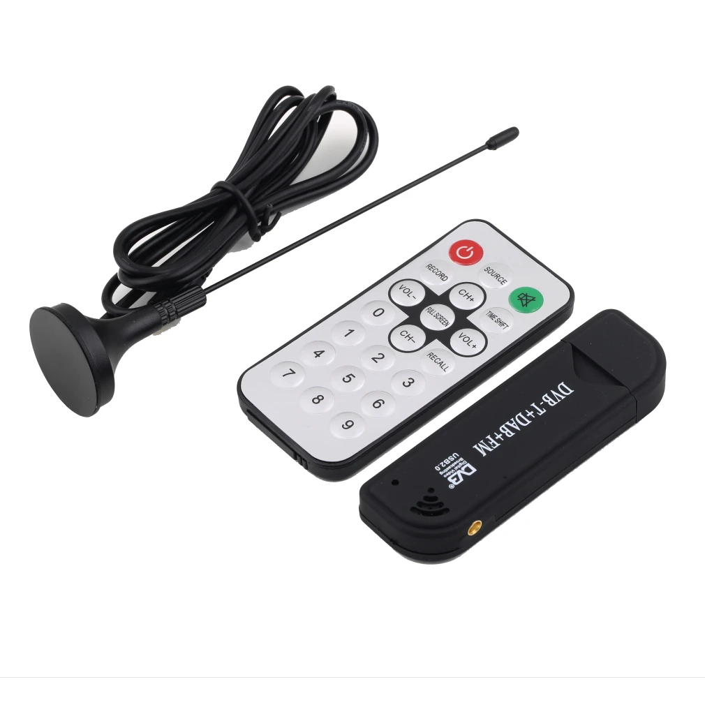 USB 2,0 ТВ-тюнер цифровой DVB-T SDR+ DAB+ FM HD ТВ-приемник SDR tv Stick RTL2832U+ FC0012 высокое качество