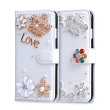 Rhinestone Wallet Stand Case Flip PU Leather Diamond Cover For Samsung Galaxy Grand Duos i9082 NEO