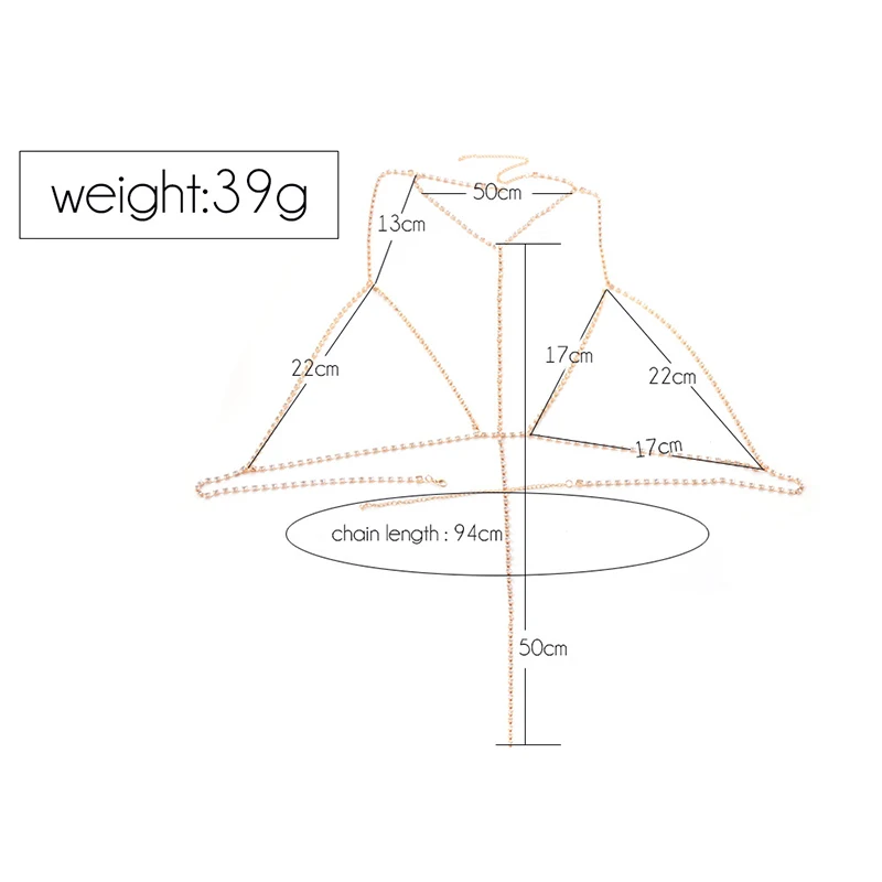 Сексуальный Кристальный бюстгалтер рабыни жгут цепь тела для женщин Стразы колье ожерелье стразы бикини Пляжная мода украшения для тела