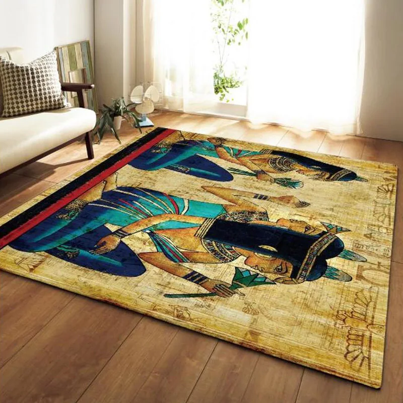 Egypt Style Area Rugs Anti slip Large Carpets for Living Room Bedroom Sofa Floor Mat Kitchen