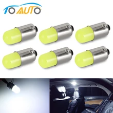 6 шт. Canbus BA9S светодиодный T4W H6W светодиодный лампы автомобиля внутренний светильник Клин маркер купольная лампа для чтения двери светильник 6000 К Авто 12V