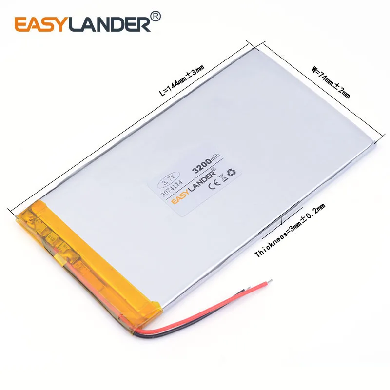 Бесплатная доставка 3 7 V литий полимерный аккумулятор 3200 mah ультра тонкий высокой
