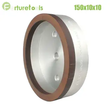 

1piece 4# resinoid diamond wheels for glass straight line double edger beveling Dia150x10x10 hole 12/22/50 grit 240 BL018