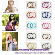 Экспресс 2,5 дюймов 100 шт/50 пар Безопасности новорожденных Baby Carrier алюминиевое кольцо для слинга