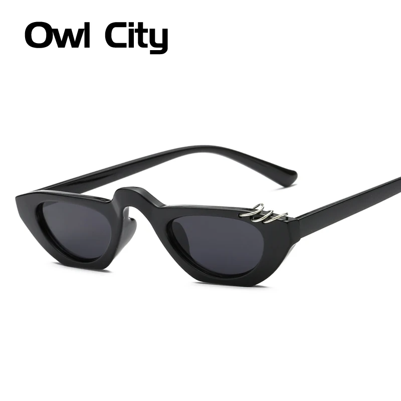 

Owl City Vintage Sunglasses Women Small Shield Ladies Sunglass 90s Female Shades 2019 Brand Designer Retro Sun Glasses UV400