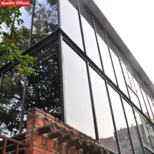 60x300 см гостиная спальня офисное окно солнцезащитный, изоляционный экран пленка односторонняя прозрачная стеклянная пленка Балконная синяя Серебряная Солнцезащитная пленка