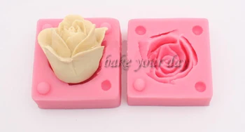 

Rose bud fondant cake decoration chocolate mold