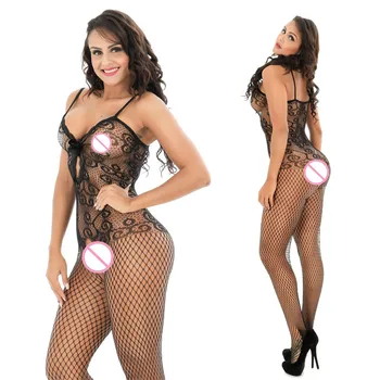 

ZGOGO Women Sexy Stocking Net Clothing Fishnet Stockings Black Full Body Spandex dobby stockings