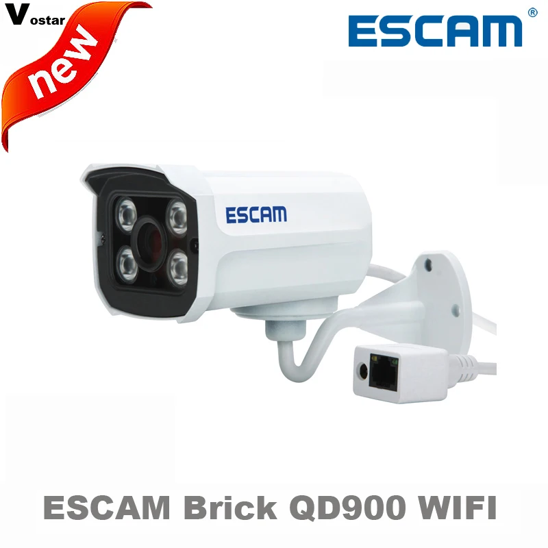 imágenes para Ladrillo ESCAM QD900WIFI 2 MP Red full HD IR Cámara Bala día/Noche IP66 onvif 2.2 1080 p 3.6mm Lente fija ip inalámbrica cámara imágenes para Ladrillo ESCAM QD900WIFI 2 MP Red full HD IR Cámara Bala día/Noche IP66 onvif 2.2 1080 p 3.6mm Lente fija ip inalámbrica cámara