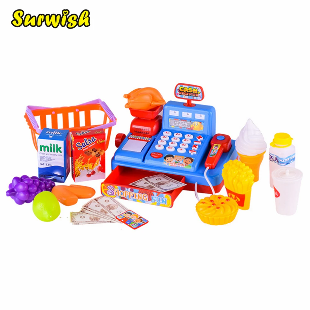 

Emulational Supermarket Cash Register Cashier Children Early Educational Toy