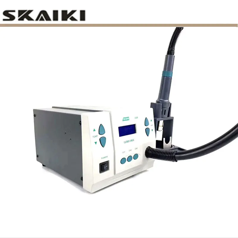 Skaiki 861DW 110 В 220 1000 Вт Бессвинцовая паяльная станция с горячим воздухом