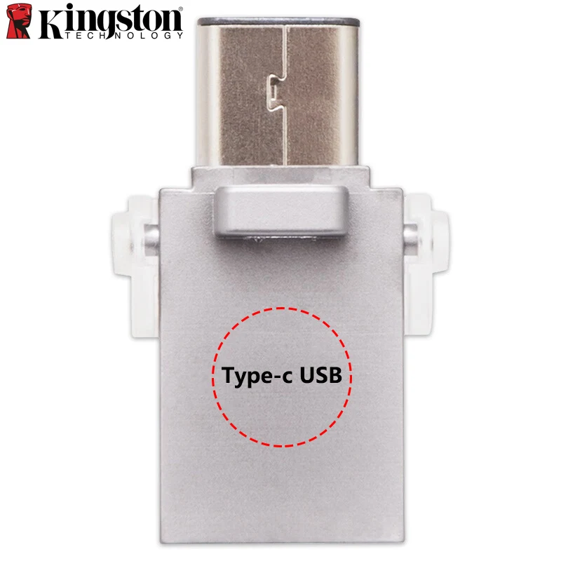 

Kingston MINI USB Flash Drive 128GB 64GB 32GB USB 3.1 Type-C Pem Drive For Smartphones&Tablets Cle USB Memory Stick 2in1 USB