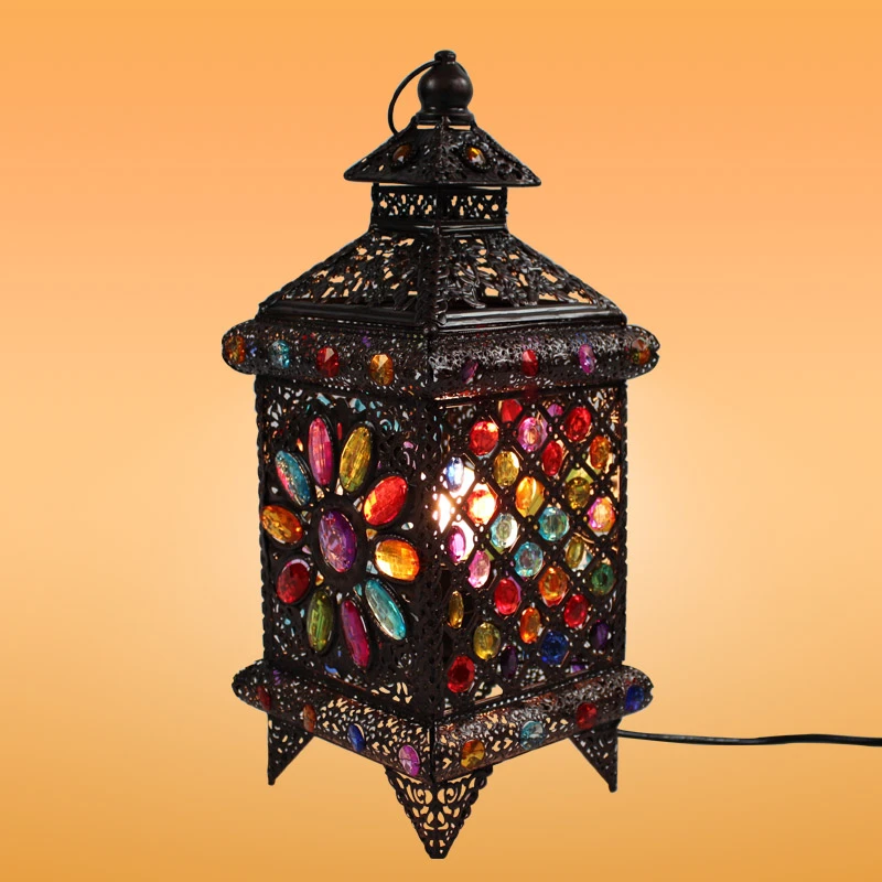bohemian style table lamps