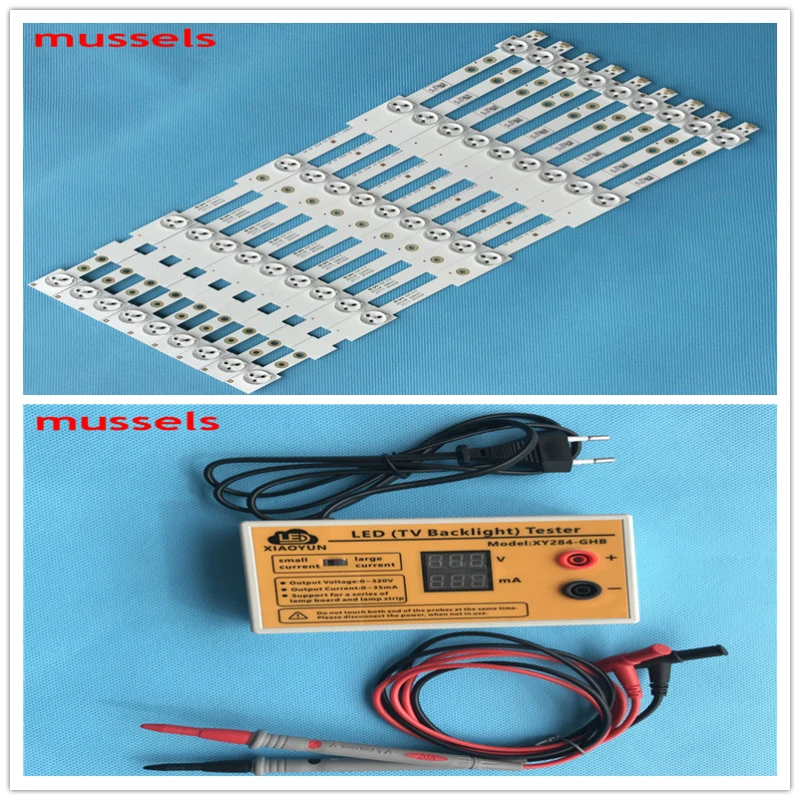 

LED Backlight strips For 42 inch TV 420X20mm LED42K20JD LED42EC260JD SVH420A72 42K30JD LED42EC290N 9pcs and LED tester 1pcs