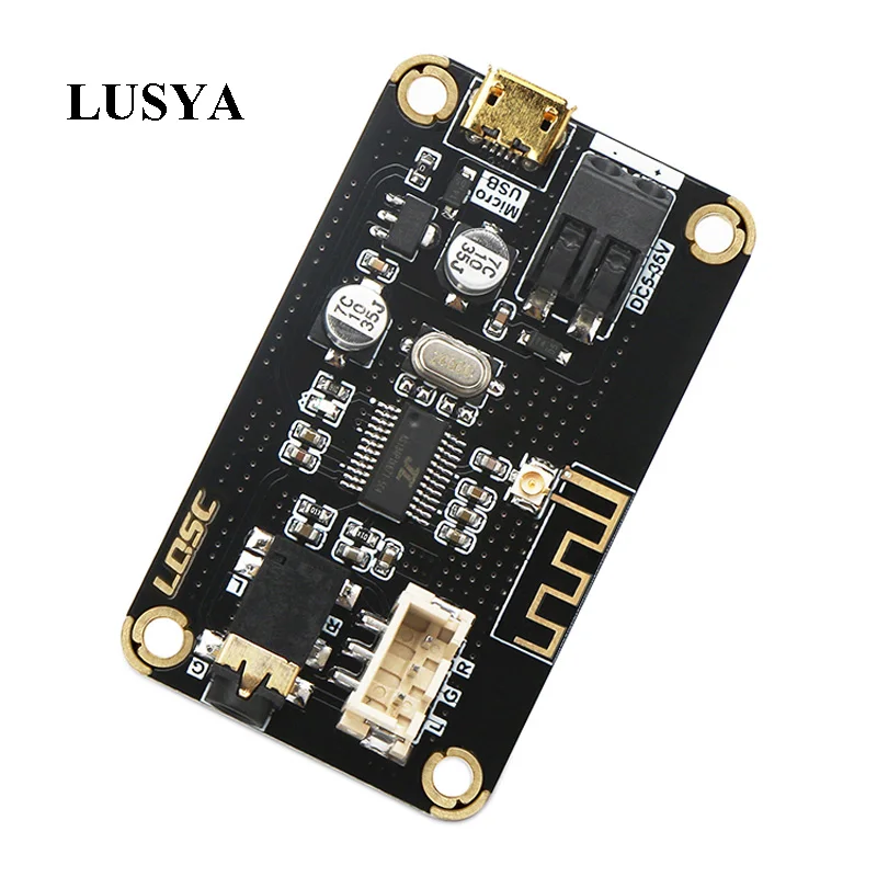 

Lusya Mp3 Bluetooth 4.2 Wireless Audio Receiver Decoding Board for DIY Speaker Wireless Car F6-009