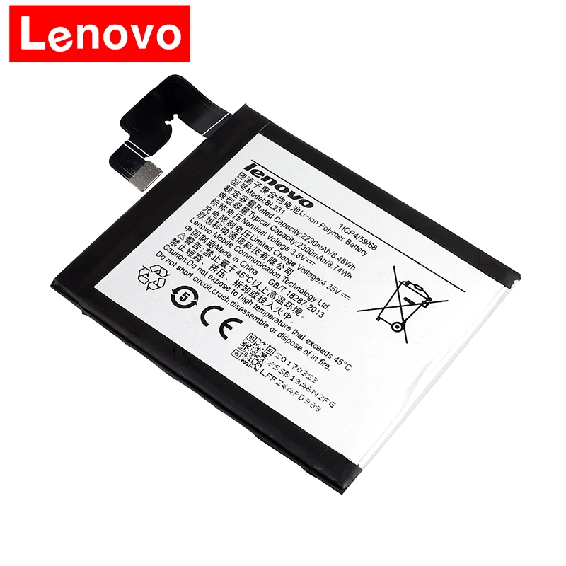 2018 новый оригинальный BL231 для Lenovo VIBE X2 S90 S90u литий-ионный сменный аккумулятор 2300