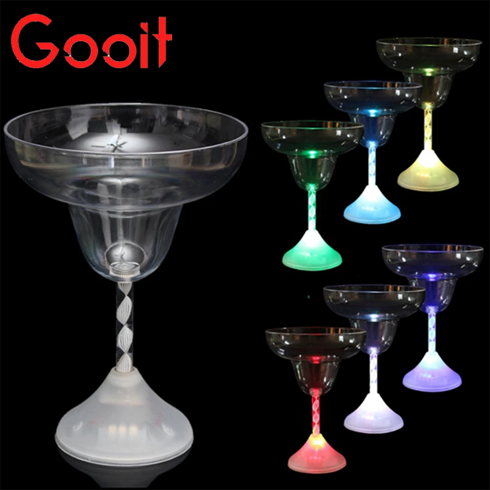 LED Colorful Wine Glass Cup Light Flashing Cocktail Goblet For Barin