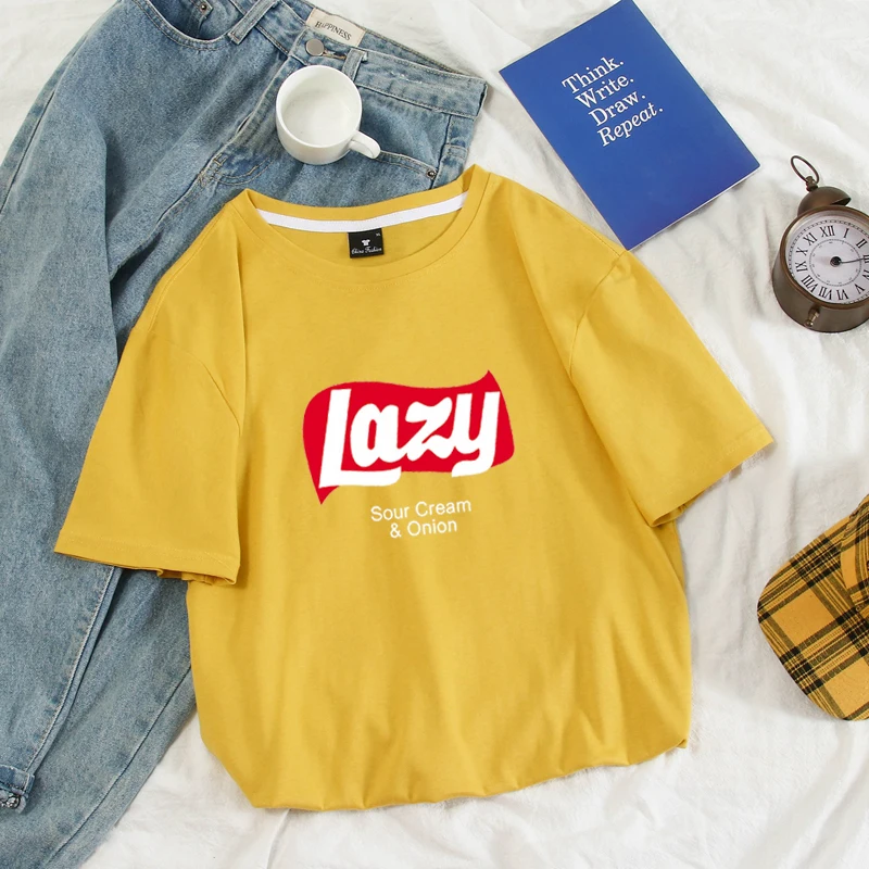 

Graphic Tees Summer Full Cotton Men Women T shirt Short Sleeve Harajuku Tops Lazy Printing off white Streetwear Tshirts camiseta