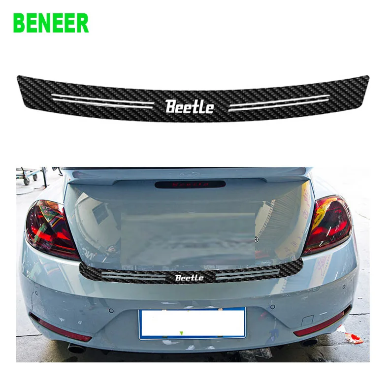

3D Carbon fiber Car bumper protection sticker for Volkswagen Beetle 2013 to 2017