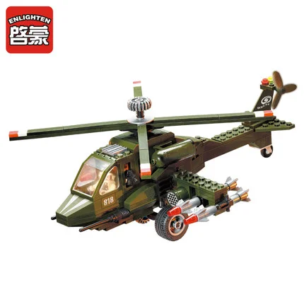 

Enlighten Models Building toy Compatible with Lego E818 275pcs Helicopter Blocks Toys Hobbies For Boys Girls Model Building Kits