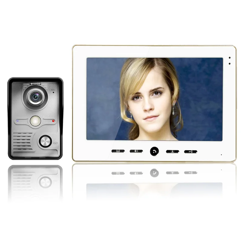 10\ Inch Video Door Phone Doorbell Intercom Kit 1-camera 1-monitor Night Vision 10\ Inch Video Door Phone Doorbell Intercom Kit 1-camera 1-monitor Night Vision