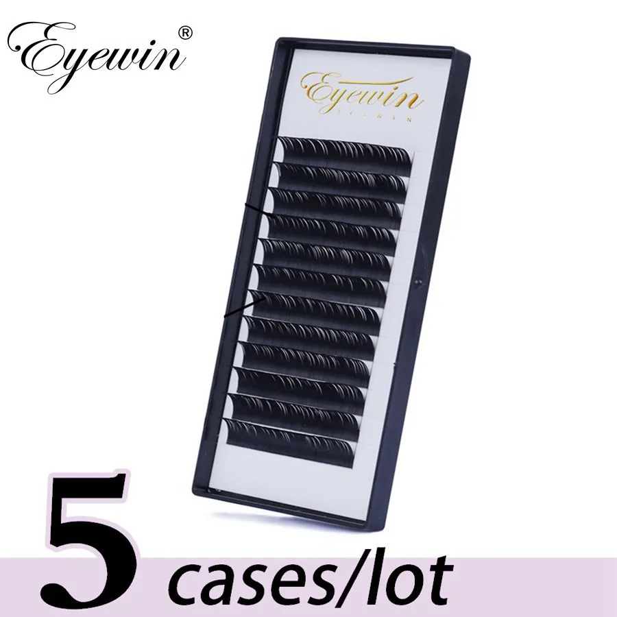

Eyewin 5 case C/D Curl Faux Individual Eyelash for Professional Eyelashes lash Soft Cils Makeup Maquiagem Mink Eyelash extension
