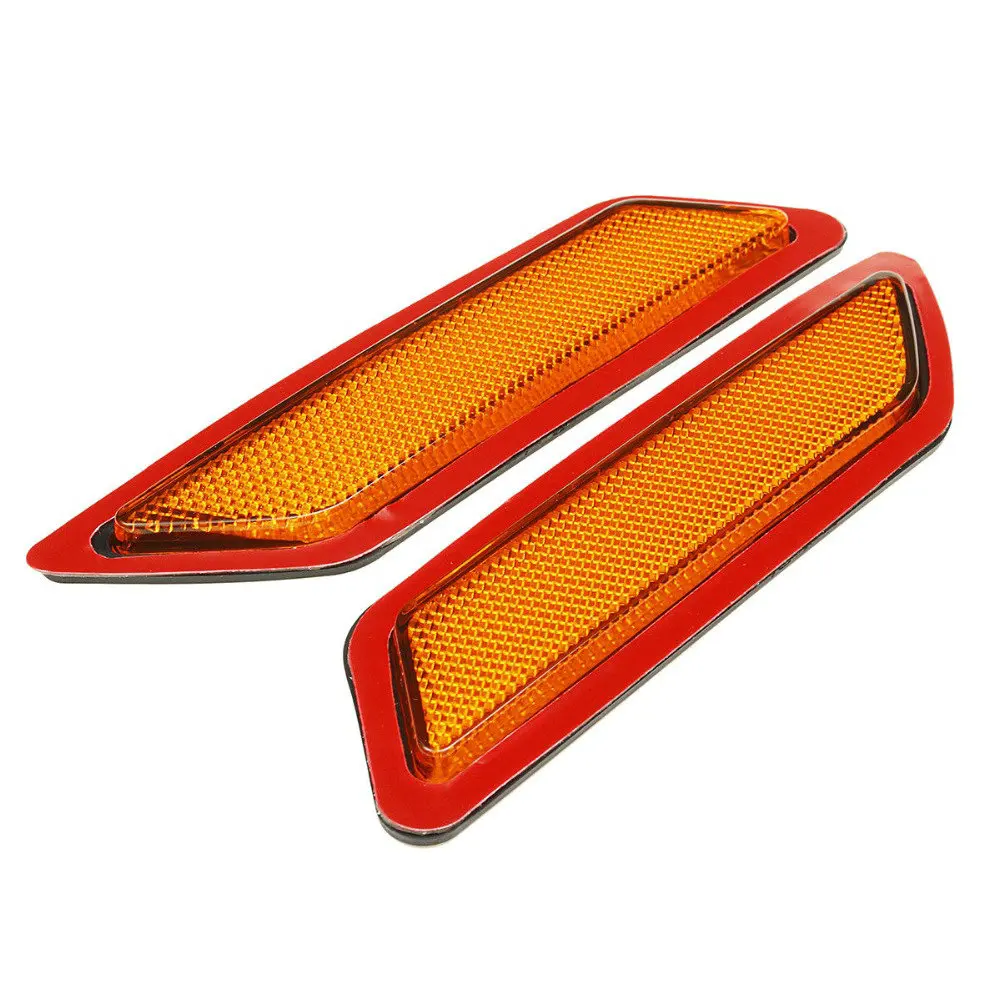 

2PCS Crystal Amber Lens Front Side Marker Fender Bumper Reflector For BMW 2012-2015 F30 F31 3-Series Base Bumper Model